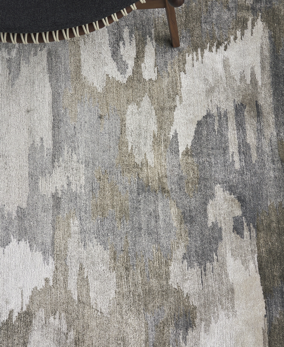 Exquisite Rugs Viscose From Bamboo Silk Er3282 6' X 9' Area Rug In Ivory