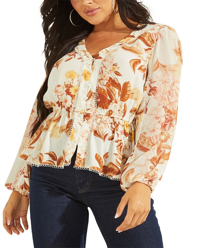 Guess blouses at macy's best sale