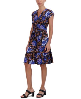 Robbie Bee Petite Printed A-Line Dress - Macy's