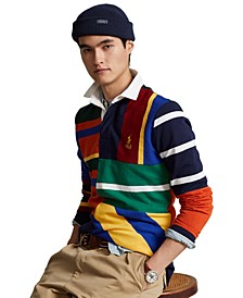 Men's Classic-Fit Patchwork Rugby Shirt