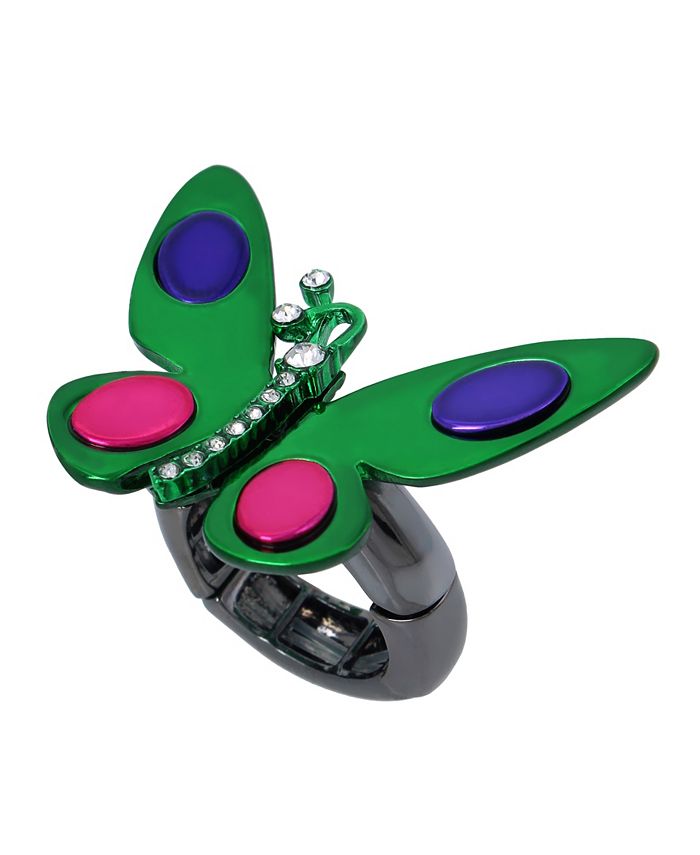 Betsey Johnson Butterfly Cocktail Ring Macy s