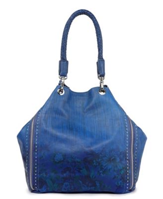Women's Barracuda Hand Painted Clasp Closure Tote Bag