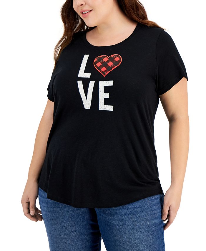 Style & Co Plus Size Crewneck TShirt, Created for Macy's Macy's