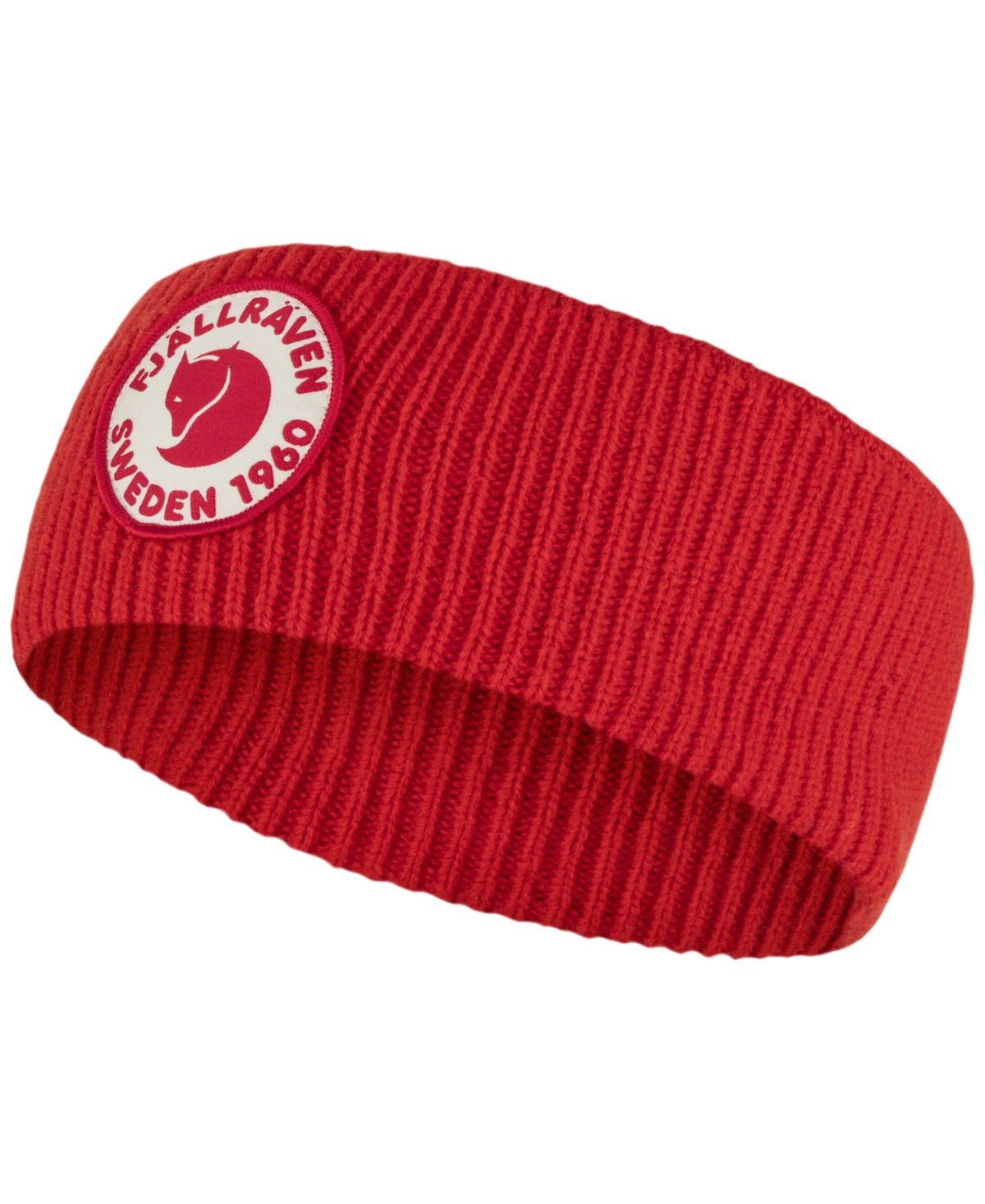 Fjall Raven Women's Ribbed-knit Logo Headband In True Red