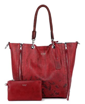 Women's Barracuda Hand Painted Clasp Closure Tote Bag