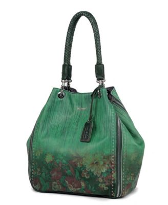 Women's Barracuda Hand Painted Clasp Closure Tote Bag