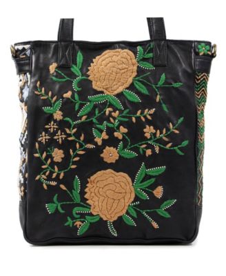 Women's Flora Soul Hand-Embroidery Tote Bag