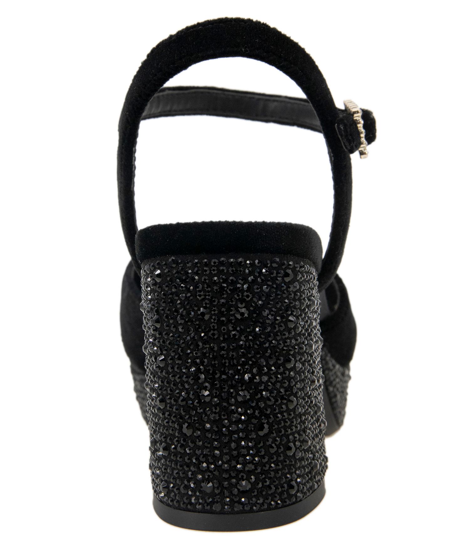 Женские сандалии Kenneth Cole Reaction Reeva Velvet Platform Dress Sandals, цвет: Чёрный бархатный — фото 3