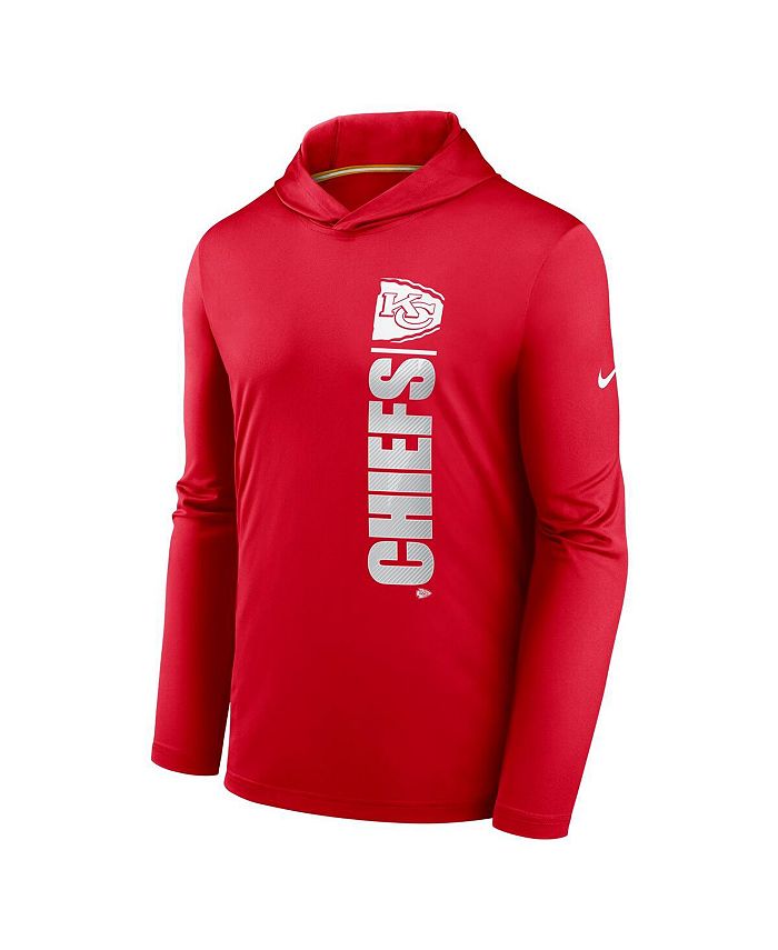 Nike Men's Red Kansas City Chiefs Fan Gear Team Stack Hoodie