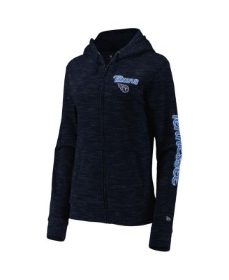 Women's Navy Tennessee Titans Reverse Full-Zip Hoodie