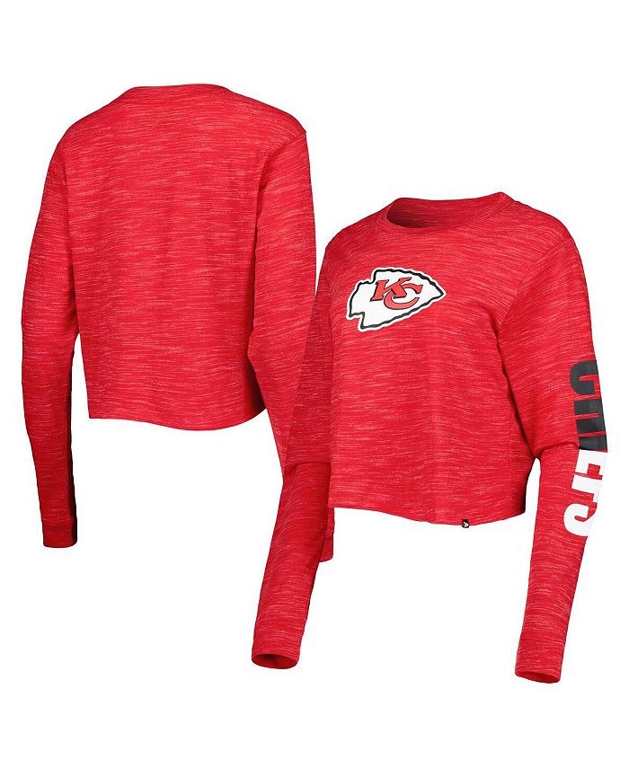 New Era Women's Red Kansas City Chiefs Crop Long Sleeve Tshirt Macy's