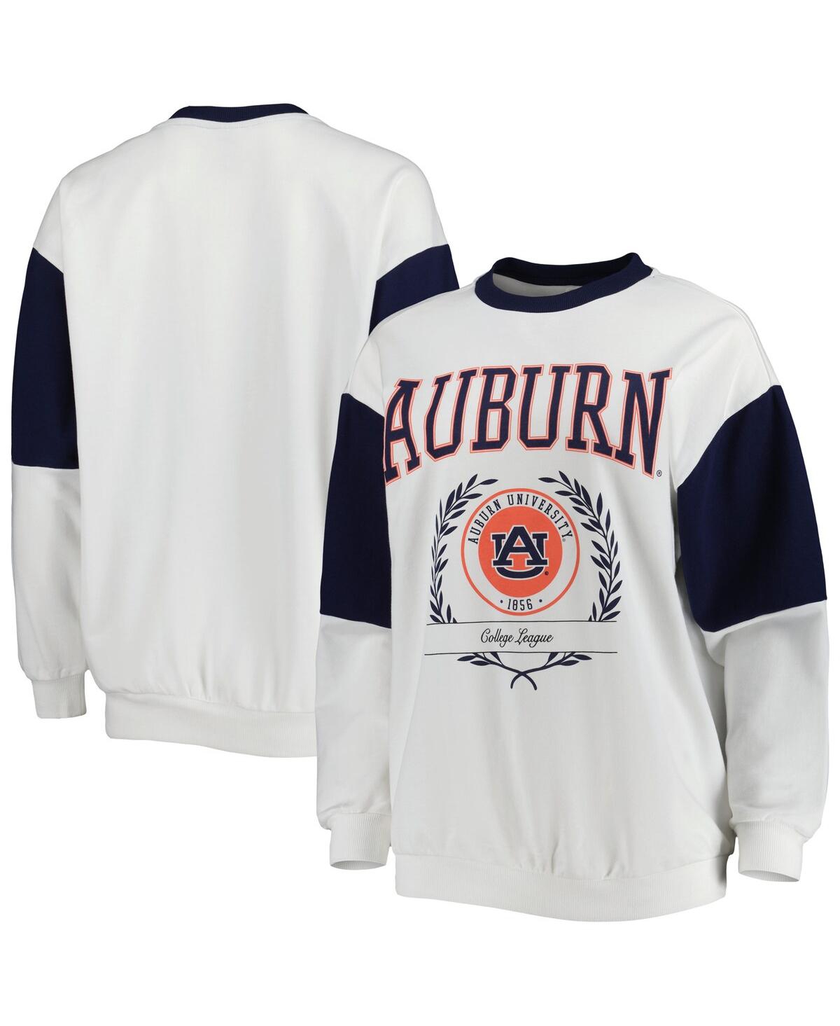 Women's Gameday Couture Navy Auburn Tigers It's A Vibe Dolman Pullover Sweatshirt - Navy