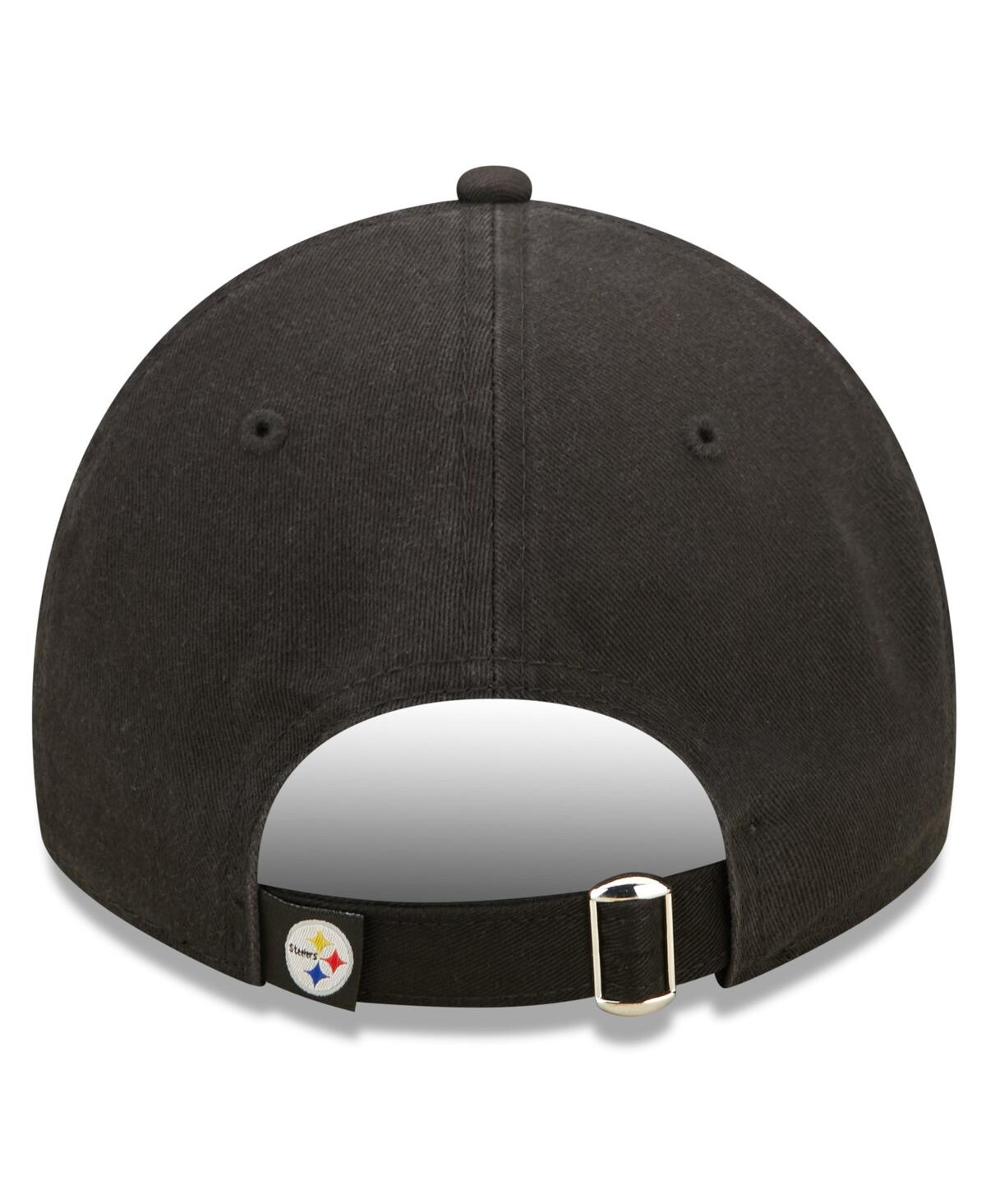 Women's New EraPittsburgh Steelers 2022 Sideline Adjustable 9TWENTY Hat - Black
