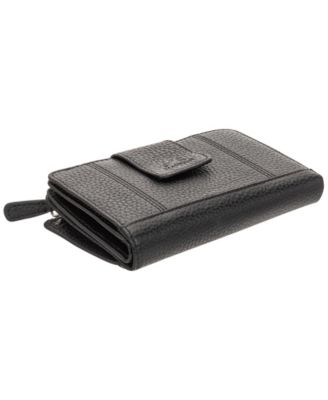 Women's Pebbled Collection RFID Secure Clutch Wallet