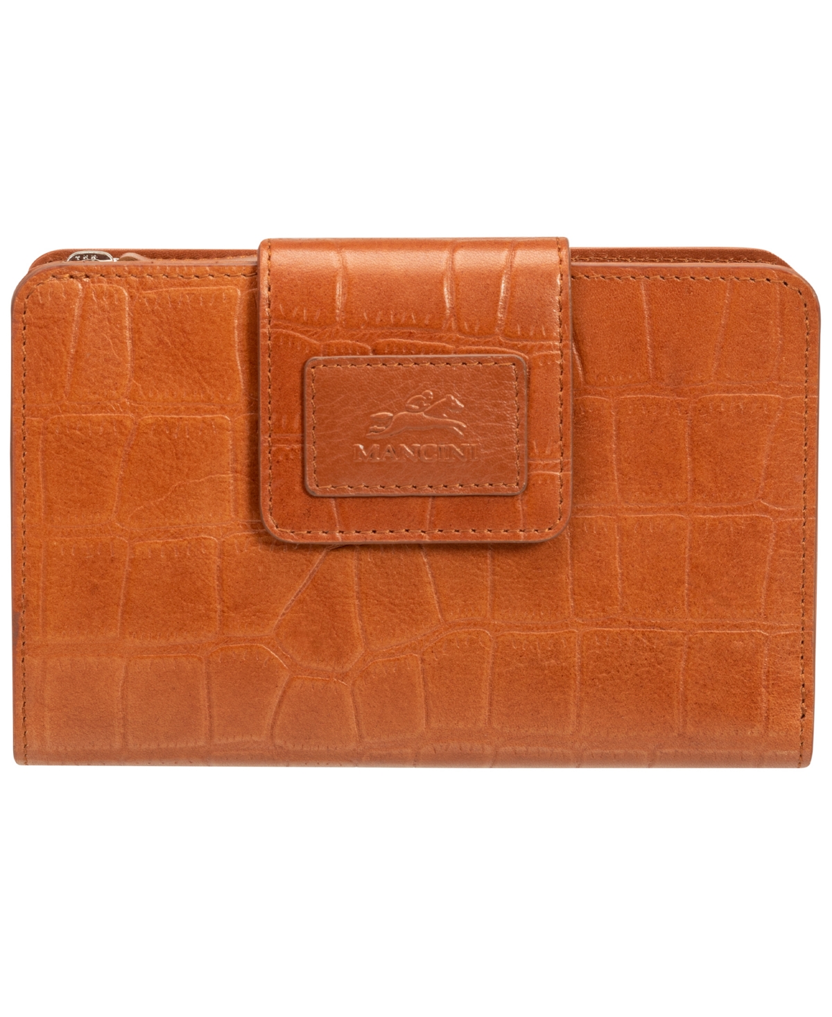 Women's Croco Collection Rfid Secure Mini Clutch Wallet - Tan