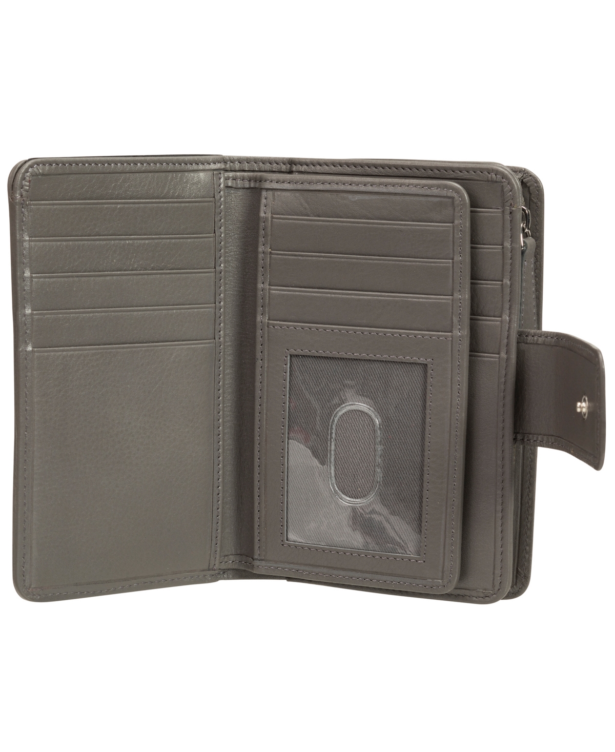 Mancini Women's Basket Weave Collection Rfid Secure Mini Clutch Wallet