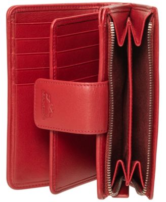 Women's Basket Weave Collection RFID Secure Mini Clutch Wallet