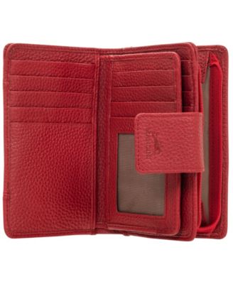 Women's Pebbled Collection RFID Secure Clutch Wallet
