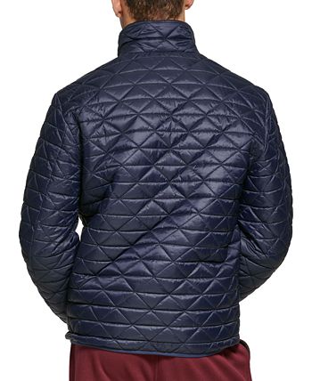 Bass Outdoor Men's Delta Diamond Quilted Packable Puffer Jacket Blue Size Medium