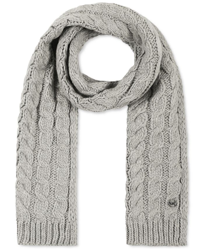 Michael Kors Women's Moving Cables Knit Scarf & Reviews - Macy's