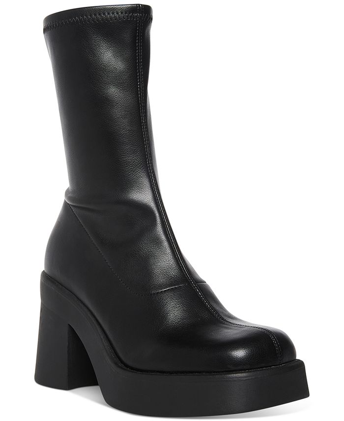 Steve Madden Women's Cookie Sock Booties Black Size 6.5 M