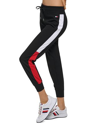 Tommy Hilfiger Womens Icons Side Stripe Joggers Black 