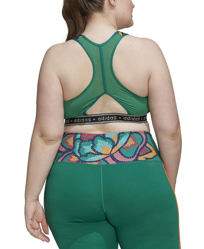 adidas Plus Size Farm Rio Printed MediumImpact Sport Bra & Reviews