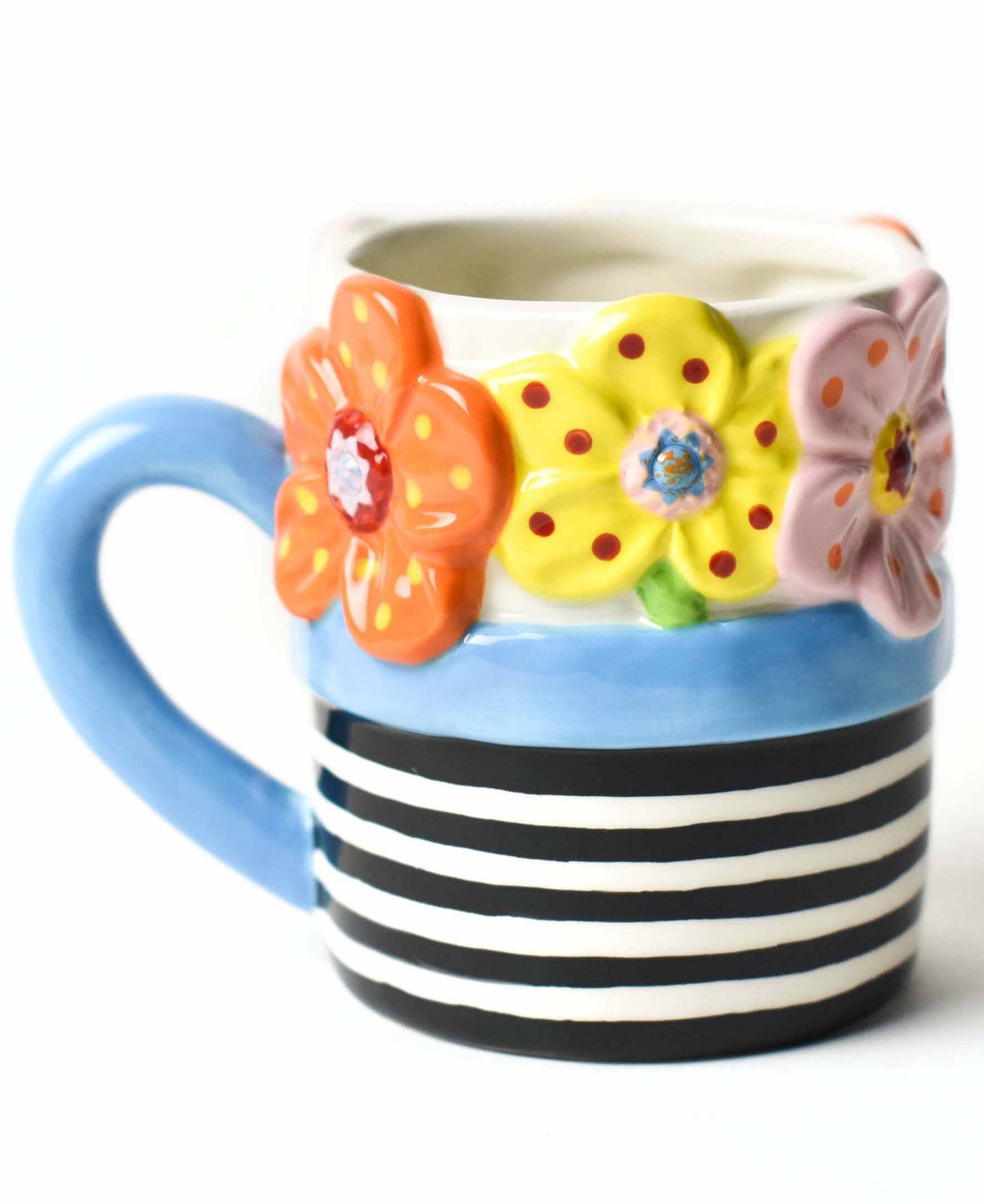 Happy Everything by Laura Johnson Flowers Shaped Mug 16 oz