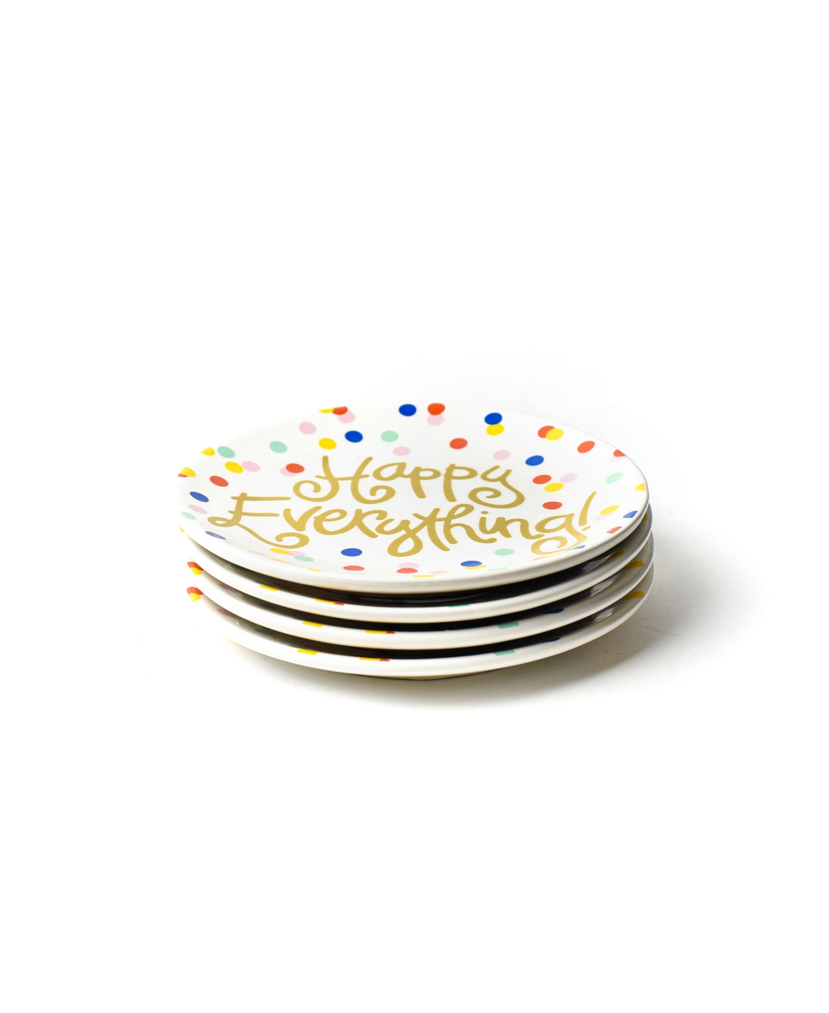 by Laura Johnson Happy Dot Salad Plate, Set of 4 - Multi