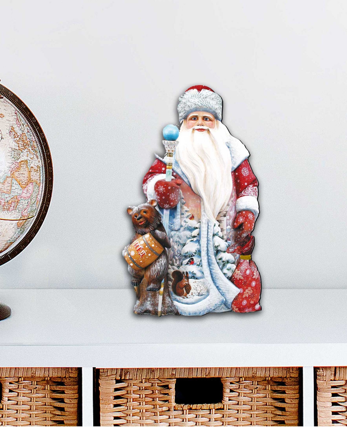 Designocracy Money Bear Wooden Decor