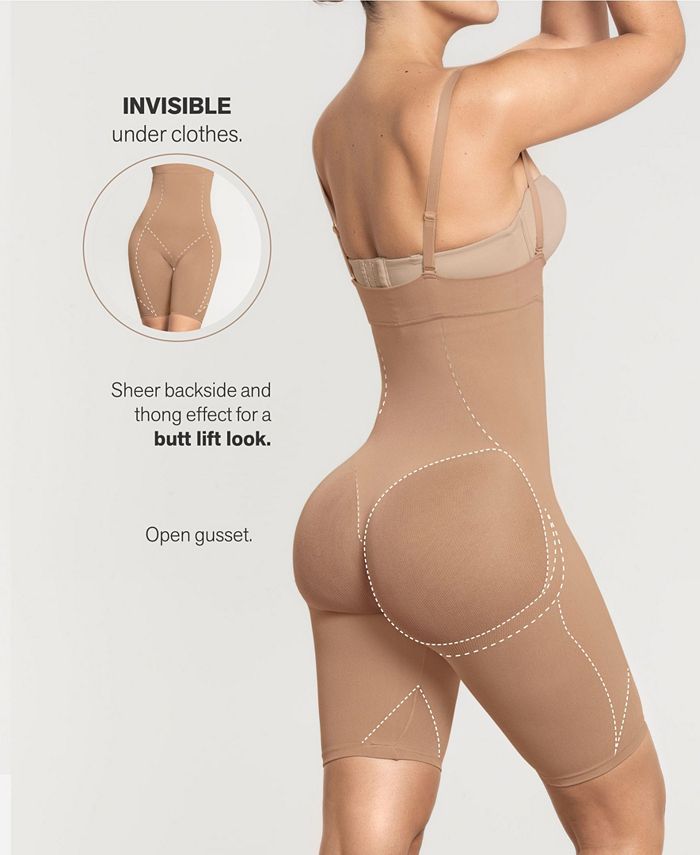 Leonisa Women's Light TummyControl HighWaist Faja ThighSlimmer