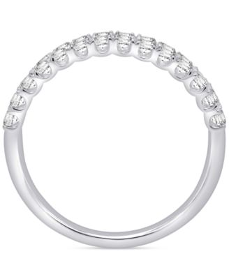 Diamond Double Row Band (3/4 ct. t.w.) in Platinum