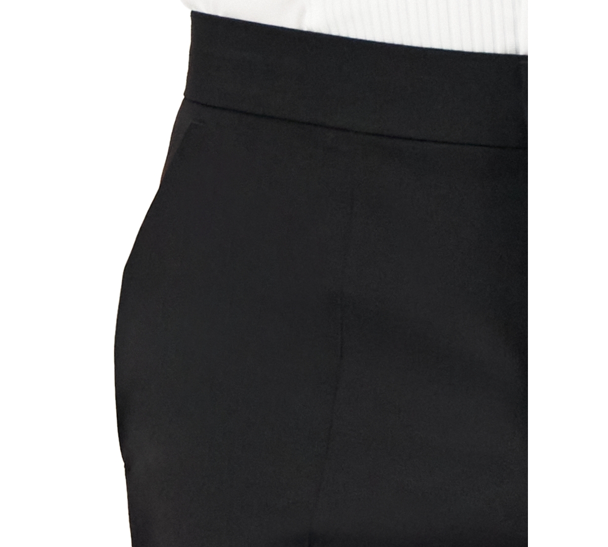 Hugo by Hugo Boss Men Unfinished Hem Modern-Fit Wool Blend Super Flex Stretch Tuxedo Pant