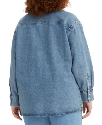 Levi's Trendy Plus Size Dylan Western Cotton Shirt