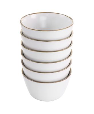 Alejandro Gold-Tone Cereal Bowls, Set of 6