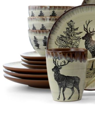 Wild Nature 16 Pc. Dinnerware, Service for 4