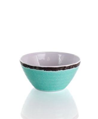 Turquoise Melamine 12 Pc. Dinnerware Set, Service for 4