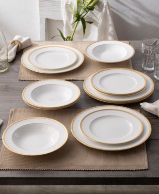 Rochelle Gold Set of 4 Salad Plates, 8.25"