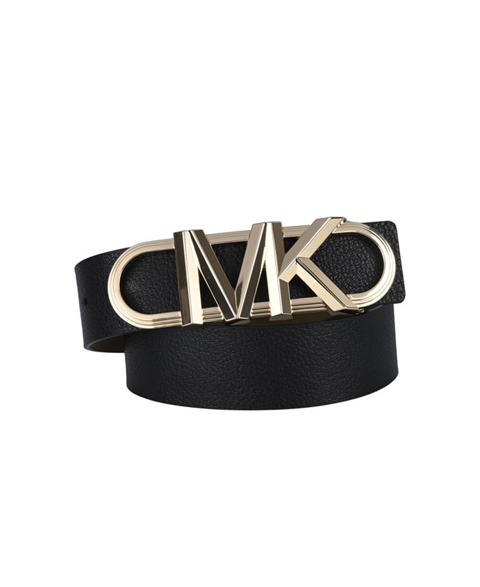 Michael Kors Women's Leather Waist Belt with Logo Buckle & Reviews - Belts  - Handbags & Accessories - Macy's