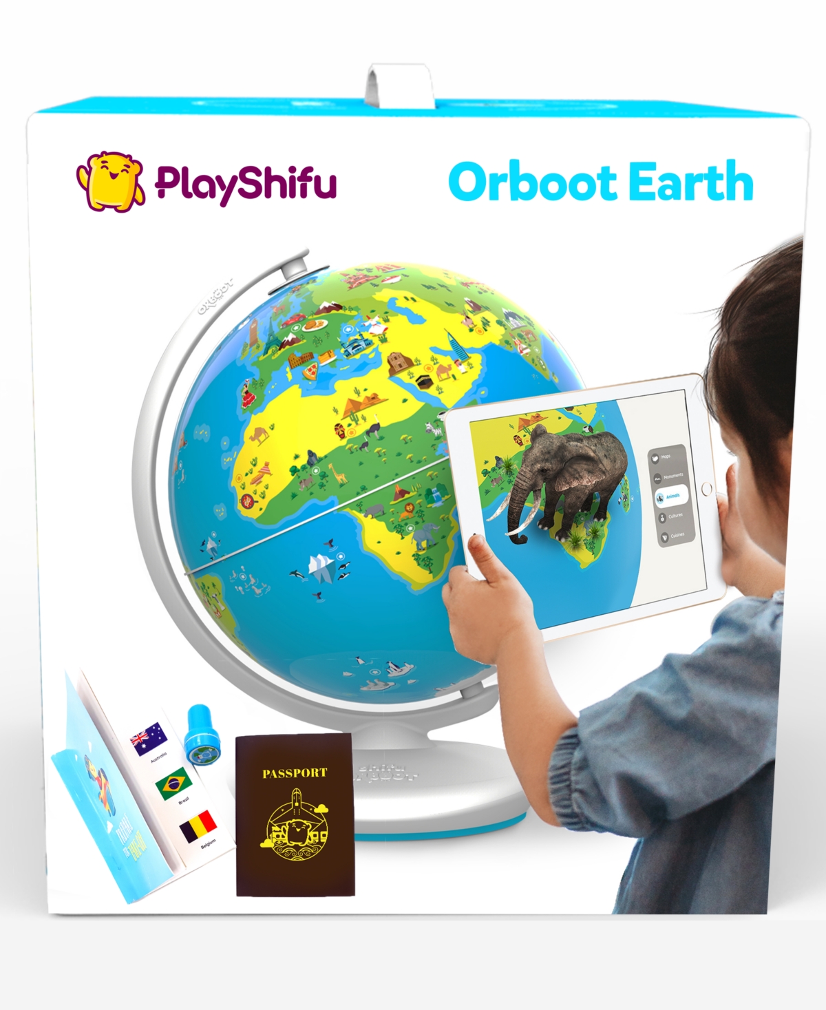 Playshifu Kids' Orboot Earth Educational Interactive Globe Set, 5 Pieces In Multi