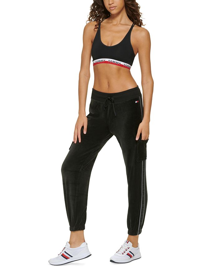 Buy Tommy Hilfiger Sport women sportswear fit high rise training leggings  black red Online