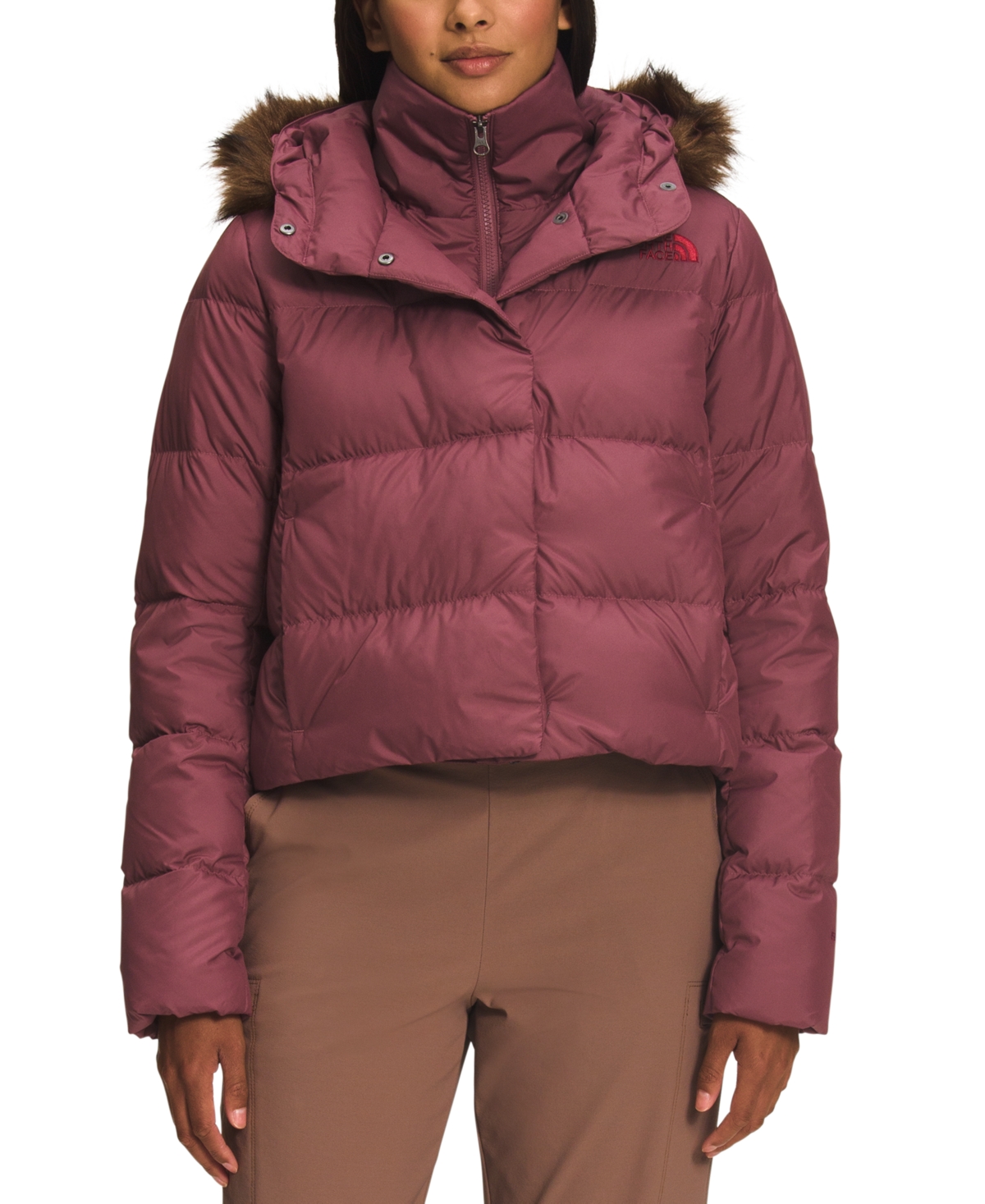 The North Face Women's New Dealio Short Down Jacket In Wild Ginger