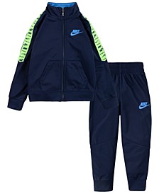 Toddler Boys Futura Taping Tricot Jacket and Joggers, 2 Piece Set