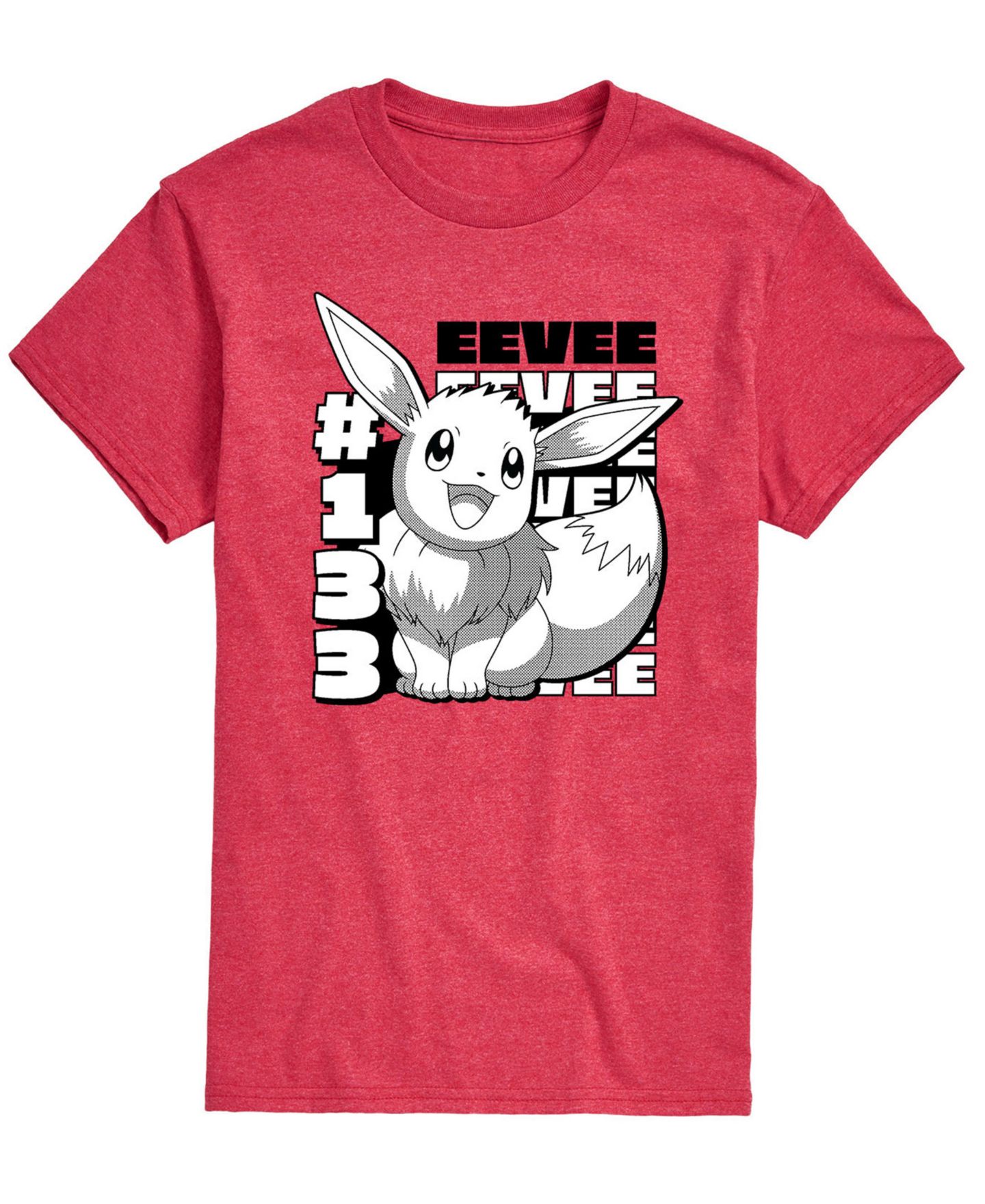 Мужская футболка AIRWAVES Pokemon Eevee Graphic, цвет: Красный — фото 1