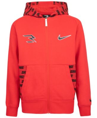 Nike 3BRAND by Russell Wilson Big Boys Panel Zip Up Hoodie - Macy's