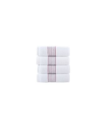 Rope Stripe Border Bath Towels