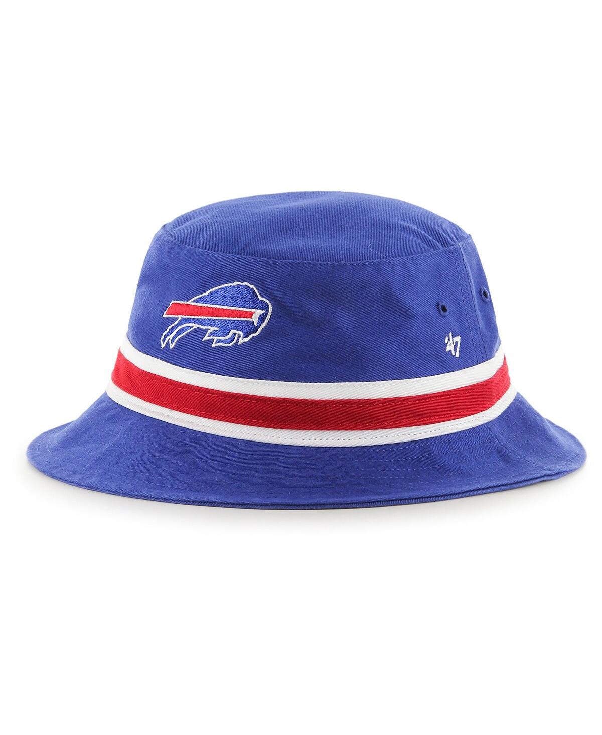 Shop 47 Brand Men's '47 Royal Buffalo Bills Striped Bucket Hat