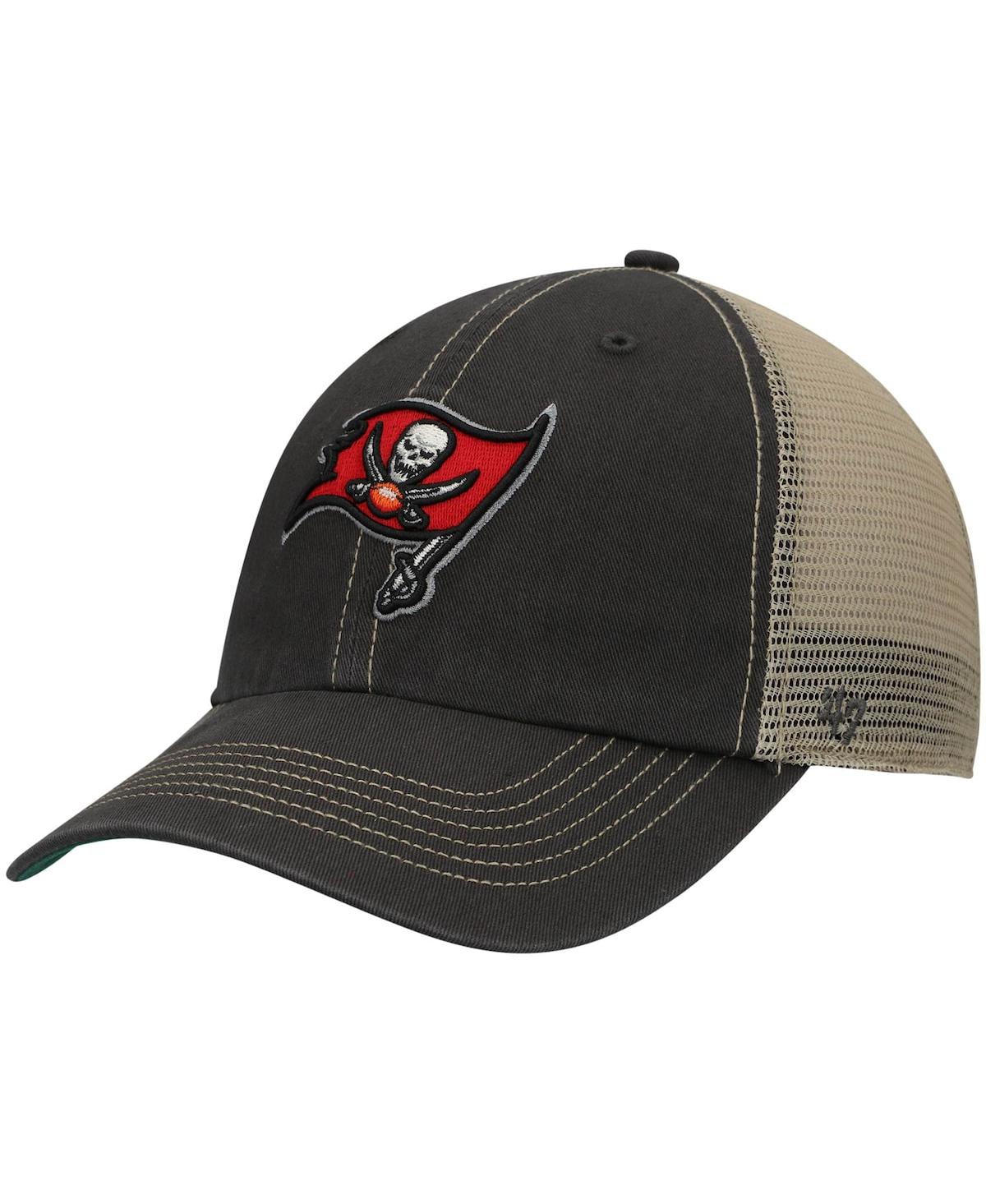 Men's '47 Pewter, Natural Tampa Bay Buccaneers Trawler Trucker Clean Up  Snapback Hat In Pewter,natural