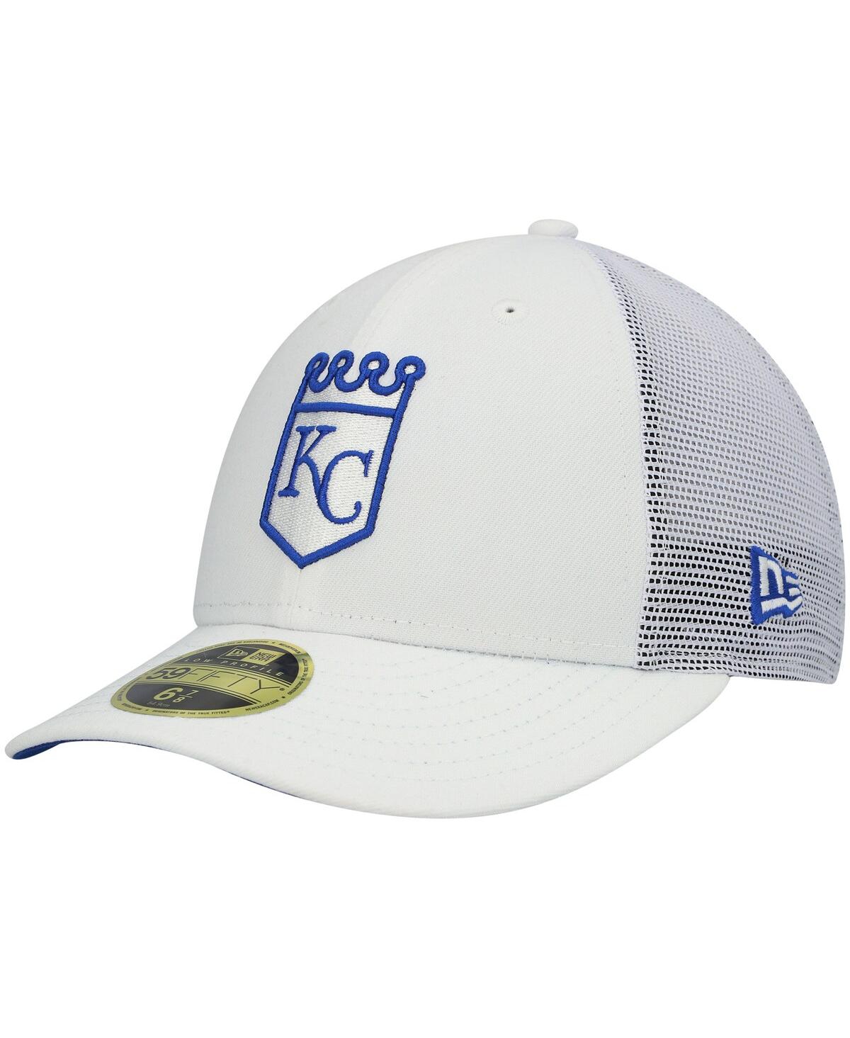 Shop New Era Men's  White Kansas City Royals 2022 Batting Practice Low Profile 59fifty Fitted Hat