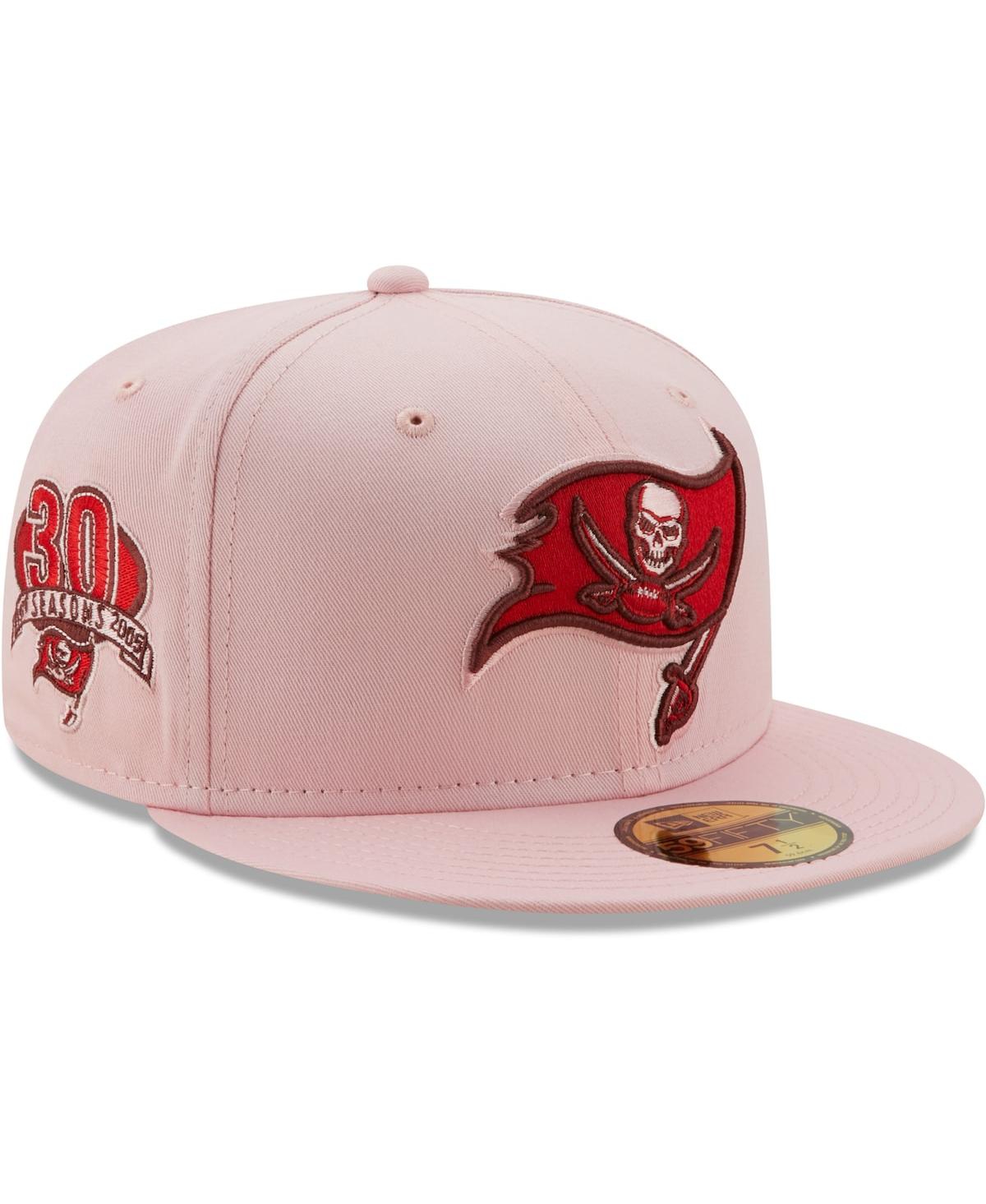 New Era Men's  Pink Tampa Bay Buccaneers 30 Seasons The Pastels 59fifty Fitted Hat